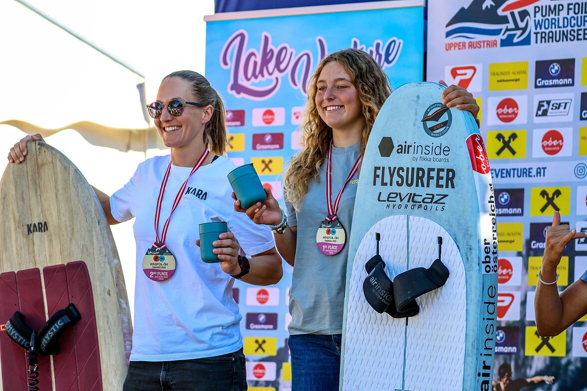 Siegerehrung Wingfoil-ÖM Racing Damen