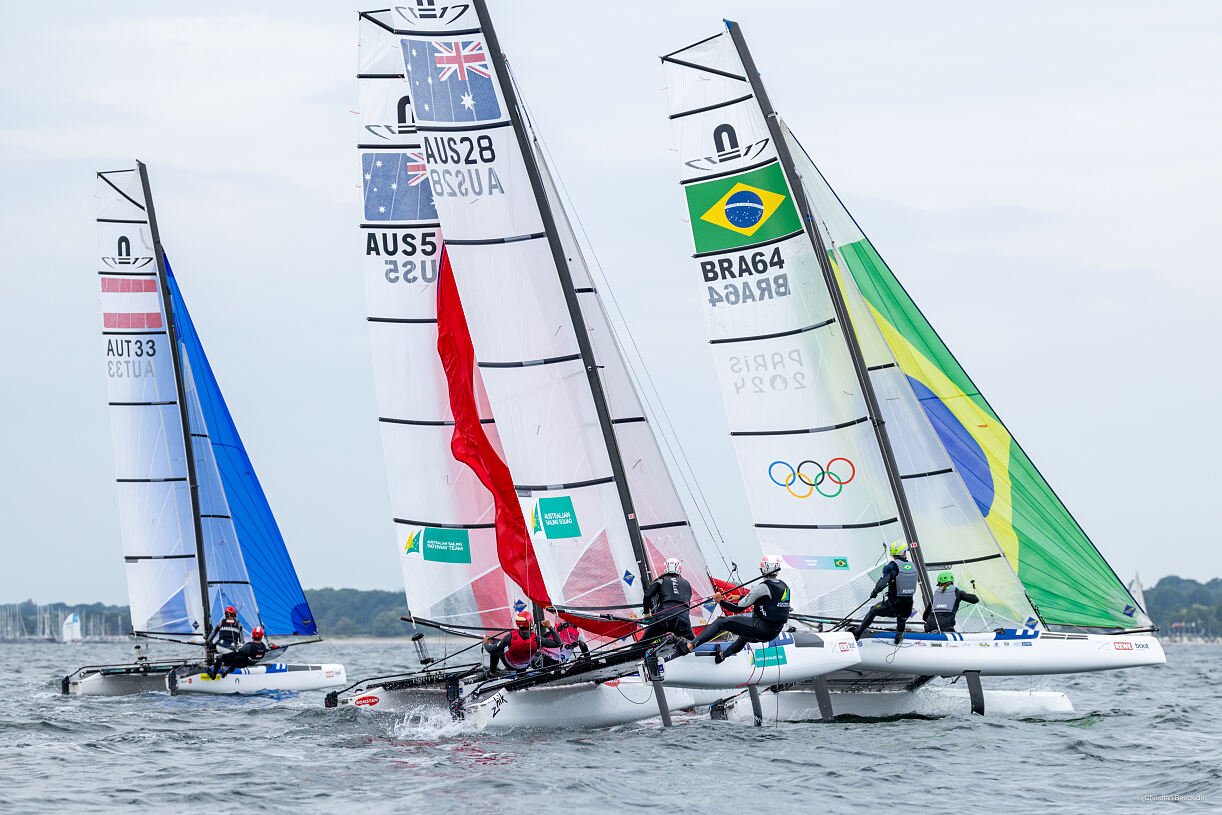 Nacra 17-Flotte Kieler Woche